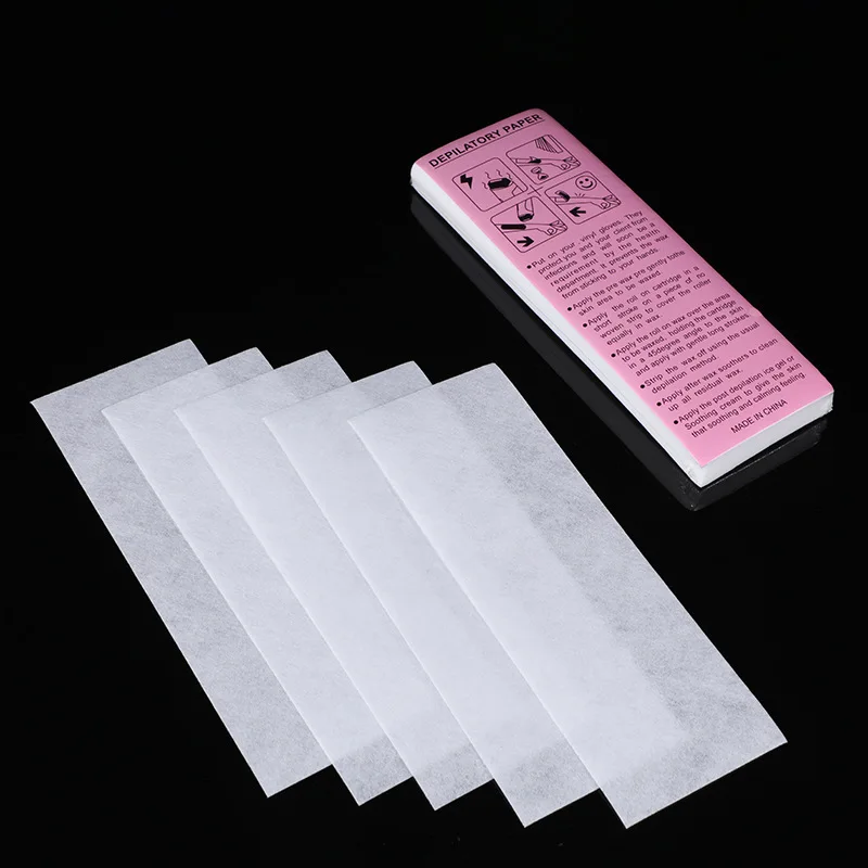 

100pcs/Hair Remove Non Woven Body Cloth Disposable Wax Paper Hair Removal Epilator Wax Strip Removing Unwanted Hair on Body