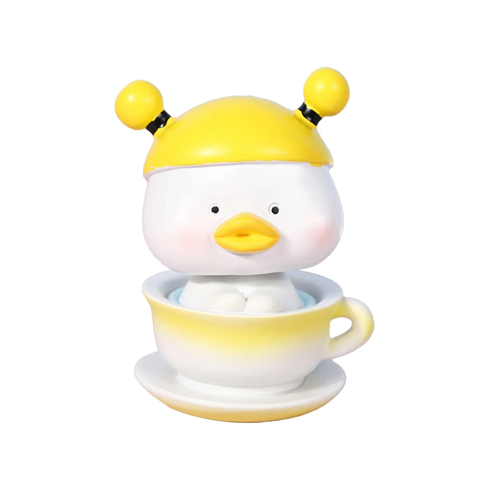 

Cute Duck Decor Desktop Ornament Vigorous Tabletop Bedroom Office Decoration Birthday Gift Duckling Sculpture And Statues