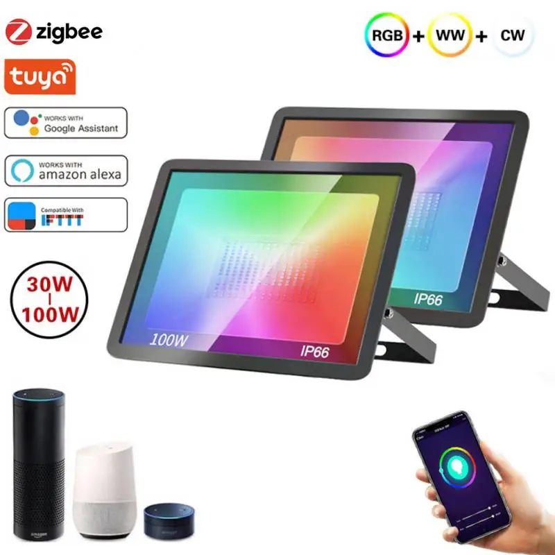 

Светодиодный прожектор RGB, 30/50/100 Вт, с пультом ДУ