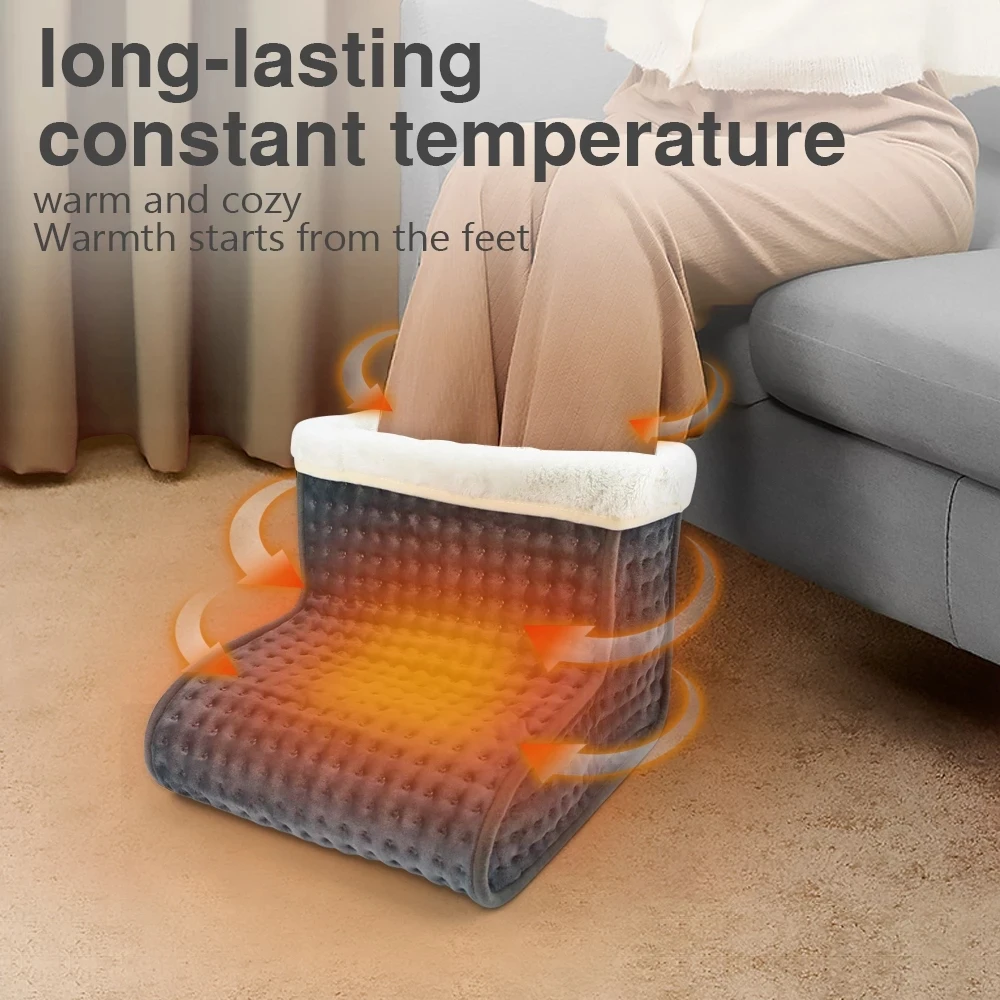 

New Electric Warm Foot Warmer Heated Plug Type Washable Heats Control Settings Warmer Cushion Thermal Foot Warmer Free Delivery