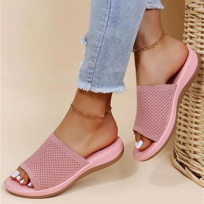 Women Sandals Shoes 2023 Peep Toe Sandals Ladies Non-Slip Sandals For Women Platform Fashion Lightweight Zapatillas Mujer