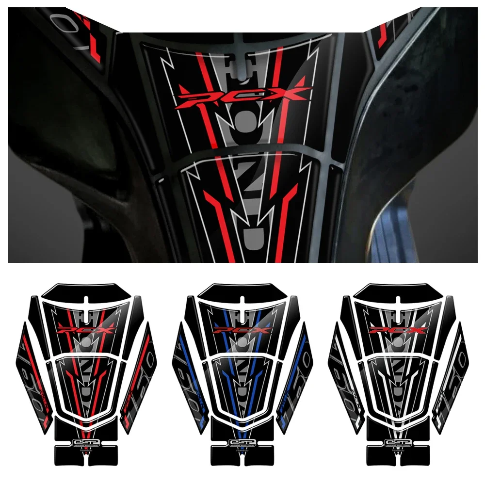 Для Honda PCX 160 2021 позднее 3D полимерное наклейка на бензобак мотоцикла