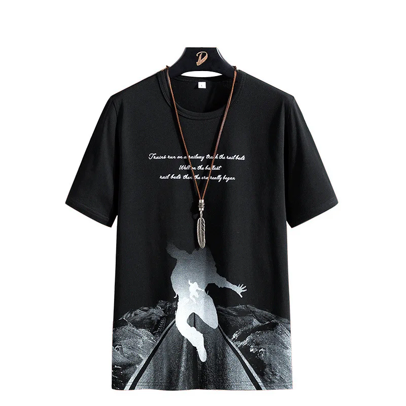 2023HOT  T-shirt men's summer 2021 new trendy brand trend cotton casual half-sleeved clothes loose Korean compassionate