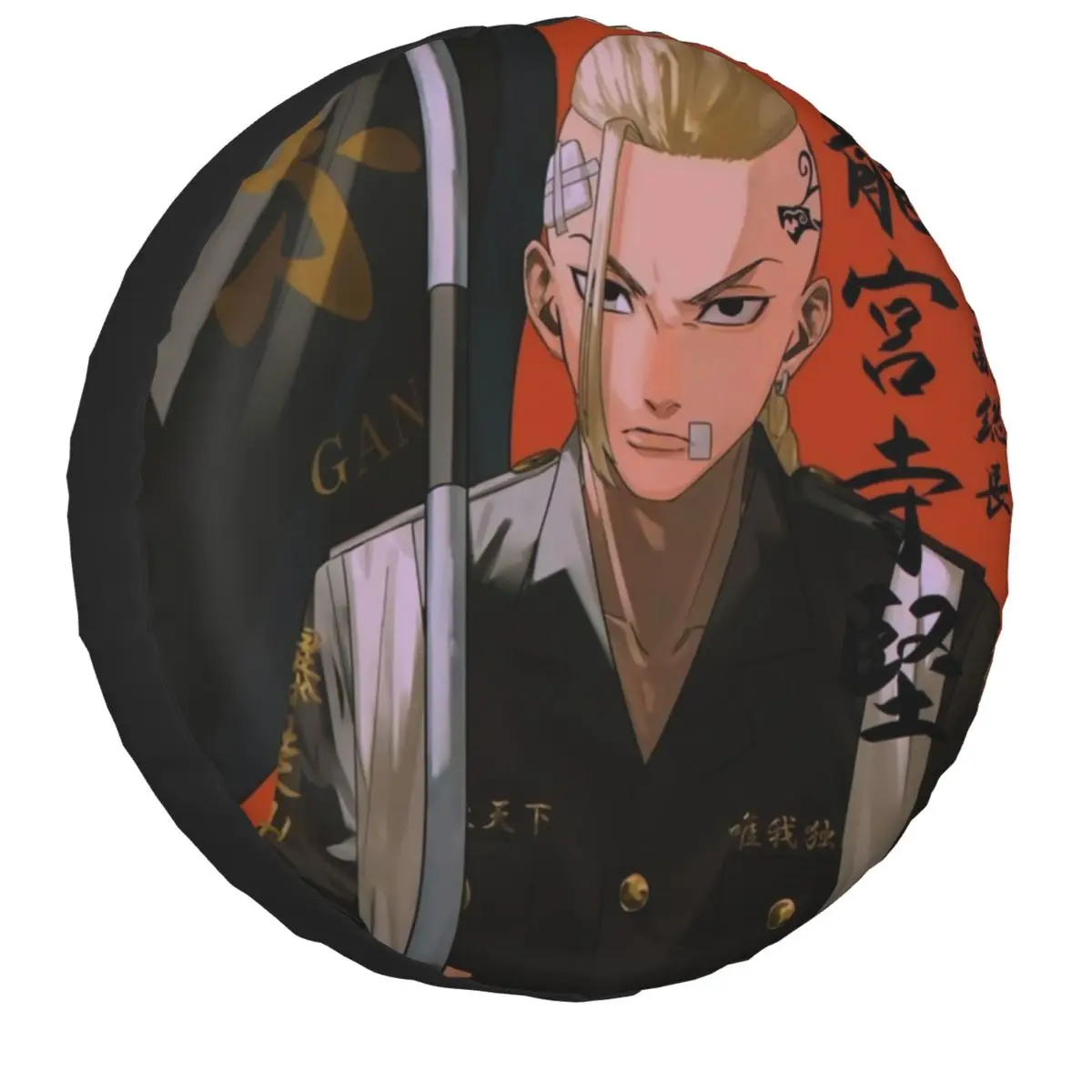 

Custom Tokyo Revengers Draken Spare Tire Cover for Suzuki Mitsubish Anime Manga Car Wheel Protectors 14" 15" 16" 17" Inch