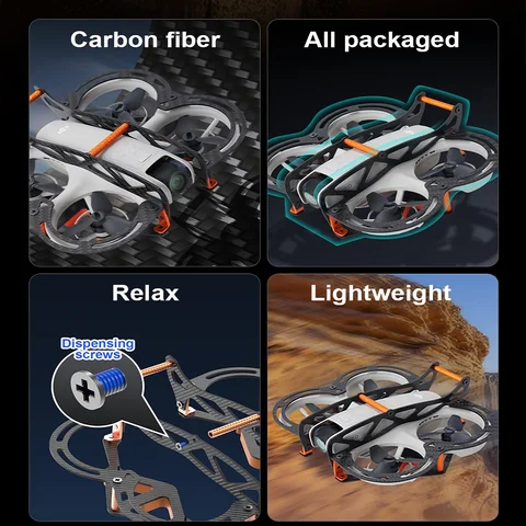 RCSTQ легкая конструкция из углеродного волокна для DJI NEO, защитная линза, бампер, жесткий, защита от столкновений и царапин