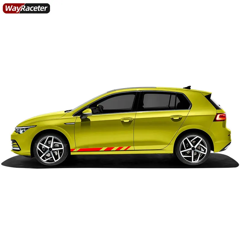 Наклейки на дверные боковые полосы 2 шт. для VW Volkswagen Golf 8 MK8 GTI Clubsport Estate R Line Alltrack GTD GTE