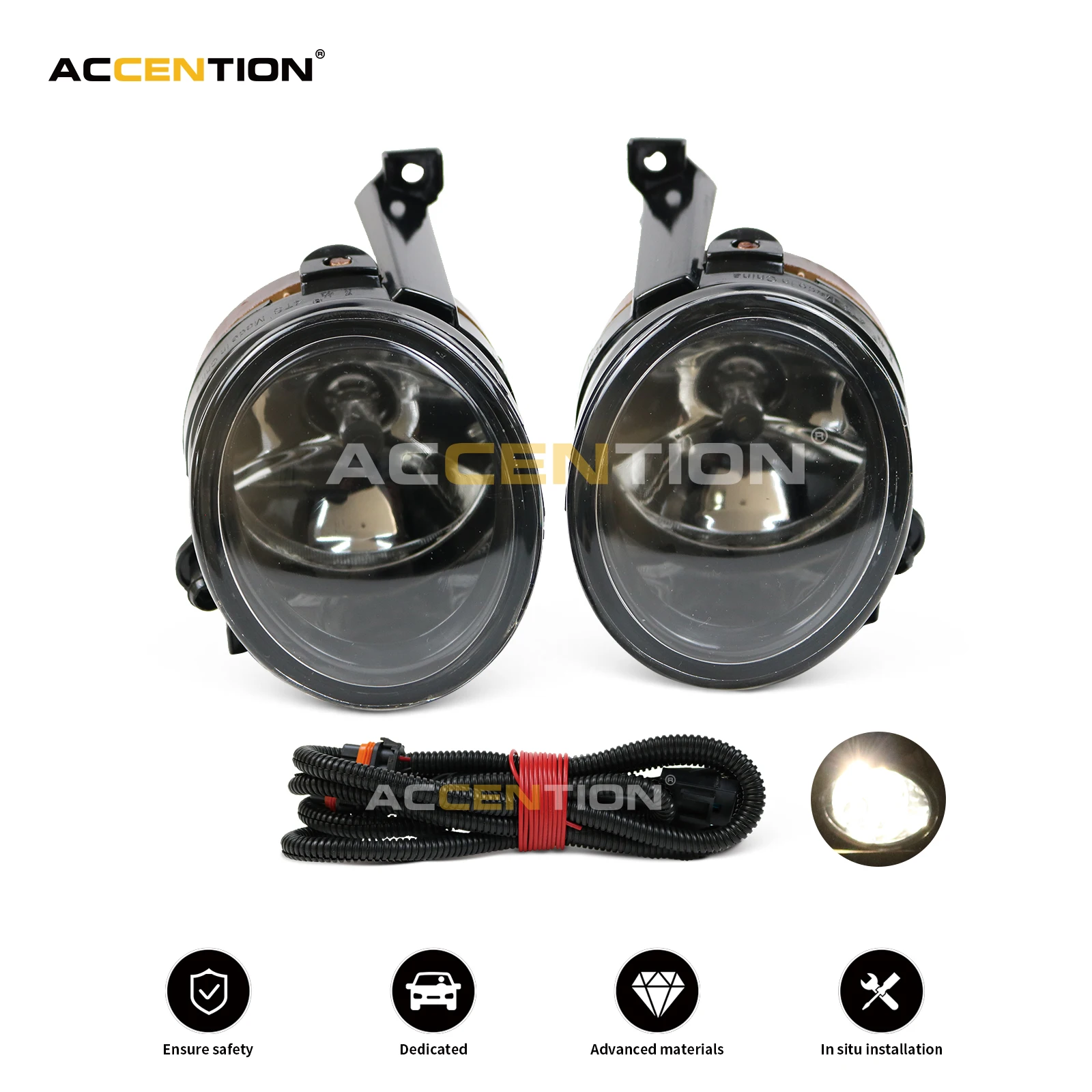 

Car Light For VW Tiguan 2007 2008 2009 2010 2011 Car-Styling New Front Halogen Fog Light Fog Lamp Assembly