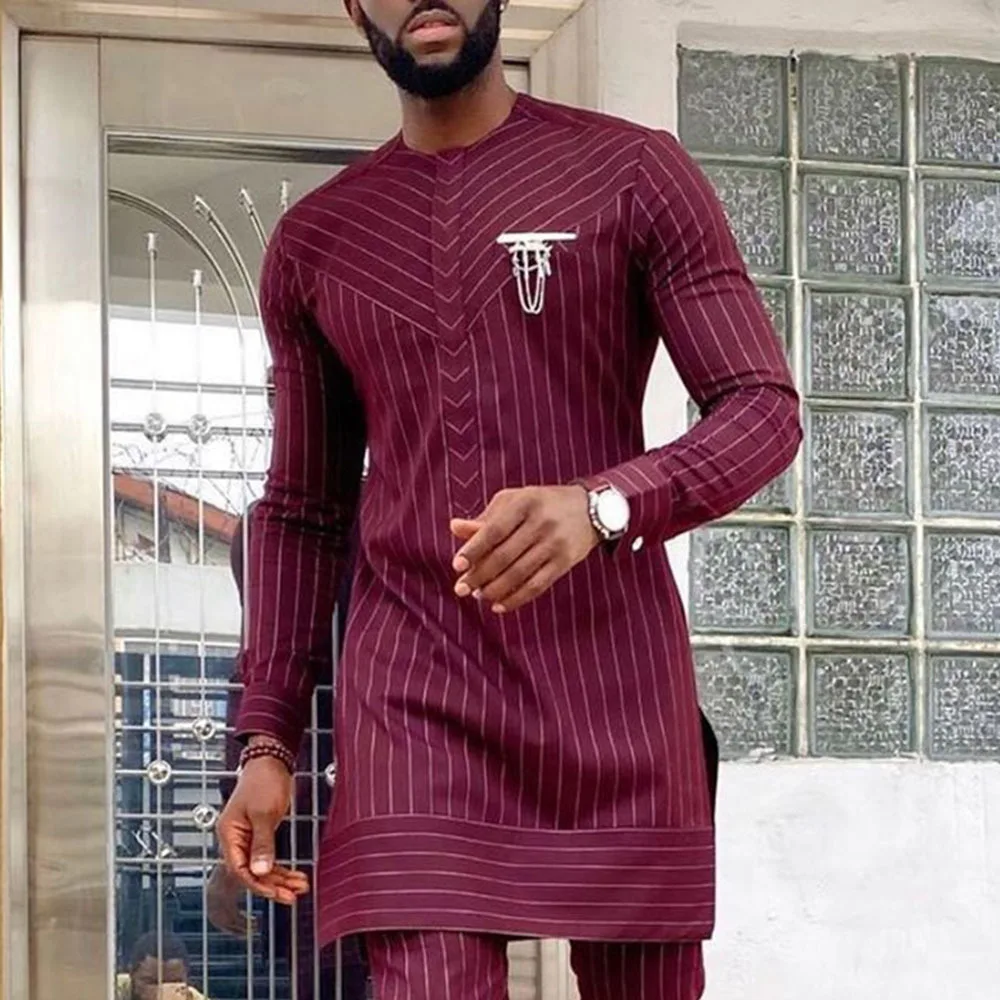 Ramadan Eid Muslim Fashion Men Shirt 2022 Summer African Casual Arabic Ethnic Style Solid Color Cotton Loose Islamic Clothing