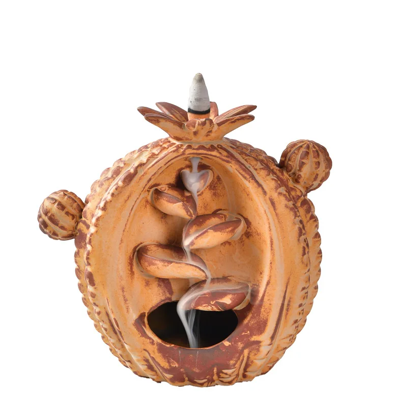 

Курильница для благовоний Backflow, подставка для благовоний «Водопад», украшение для дома, роскошная курильница, горелка для рефлюкса, Декорат...