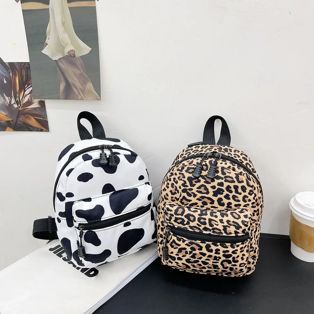 

Stylish Women Backpack Preppy Style Animal Pattern Printing Nylon Handbags Leisure Student School Large Knapsacks Backpacks