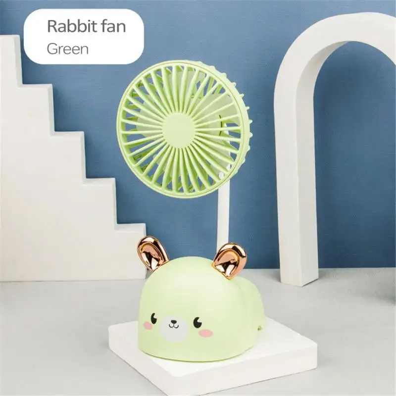 

Handy Handheld Fans Cute Adjustable Usb Fan Mute Refreshing Appliances Desktop Fan Portable Cooler Cartoon Office Supplies