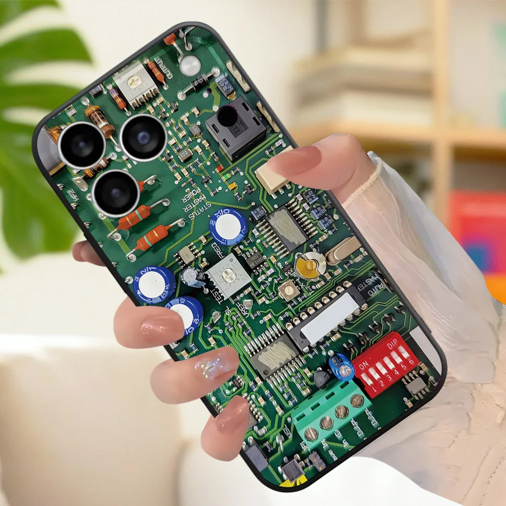 Фото Чехол для телефона с дизайном печатной платы для Samsung Galaxy S26 ULTRA S25 S24 S23 S22 S21 S20 Ultra Plus FE Note 20 10 Plus №5