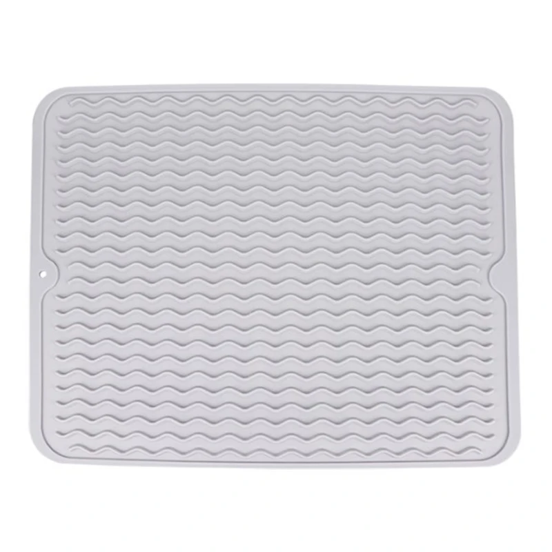 

Anti-Slip Soft Silicone Coaster with Water Collector Heat-Resistant Square Table Placemat for Housewarming Kitchen Home