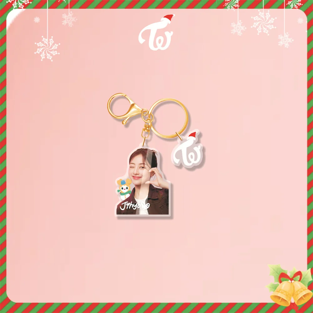 Kpop MOMO Рождественский брелок для ключей TZUYU DAHYUN Мина JIHYO SANA сумка Подвеска