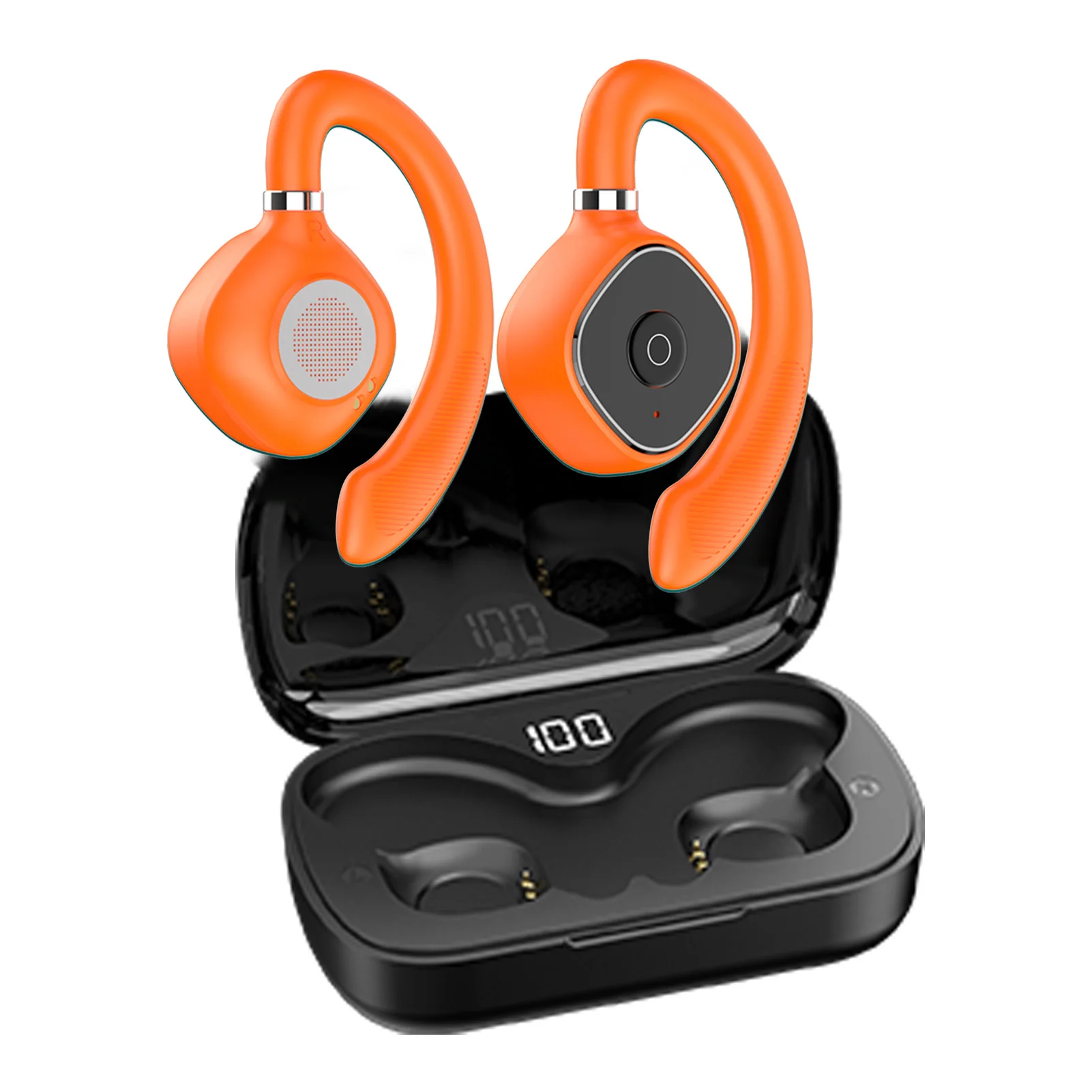 

Bone Conduction Earbuds Open Ear Headphones OpenBuds True Wireless 5.1 Earbuds With Mic With Built-in Mic Waterproof Sweatproof