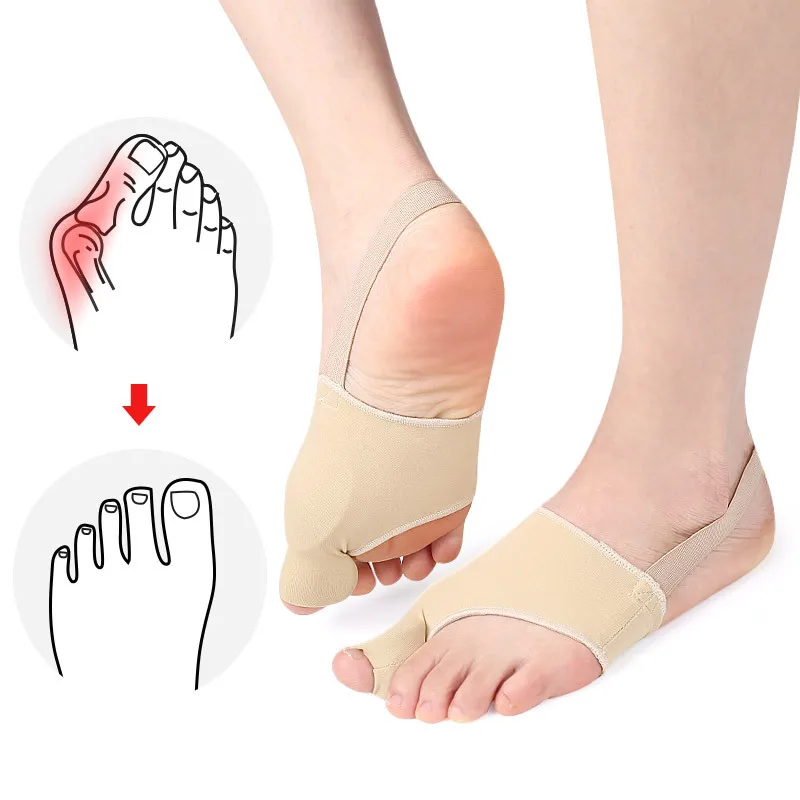 

10pieces=5pairs Toe Overlapping Separators Socks Foot Care Adjuster Straightener Orthotics Hallux Valgus Sleeve Bunion Corrector