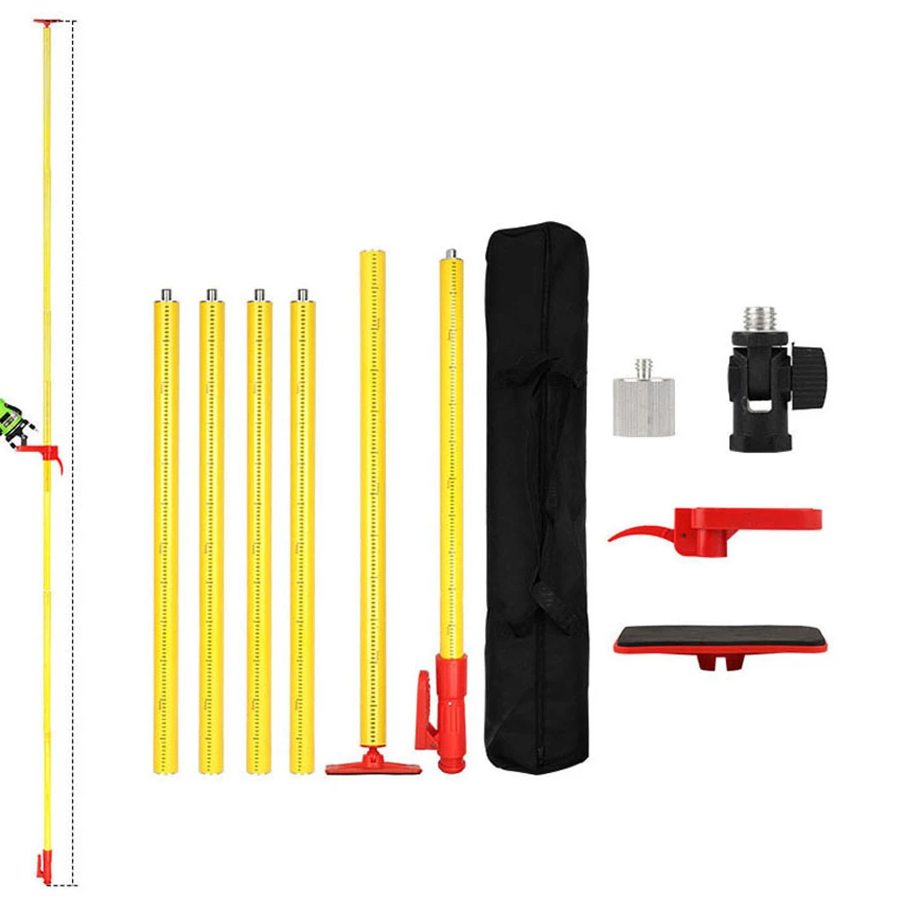 Professional quality 4.2M Laser Level Extend Telescopic Bracket 5/8 and 1/4 Interface Elongation Support Stand