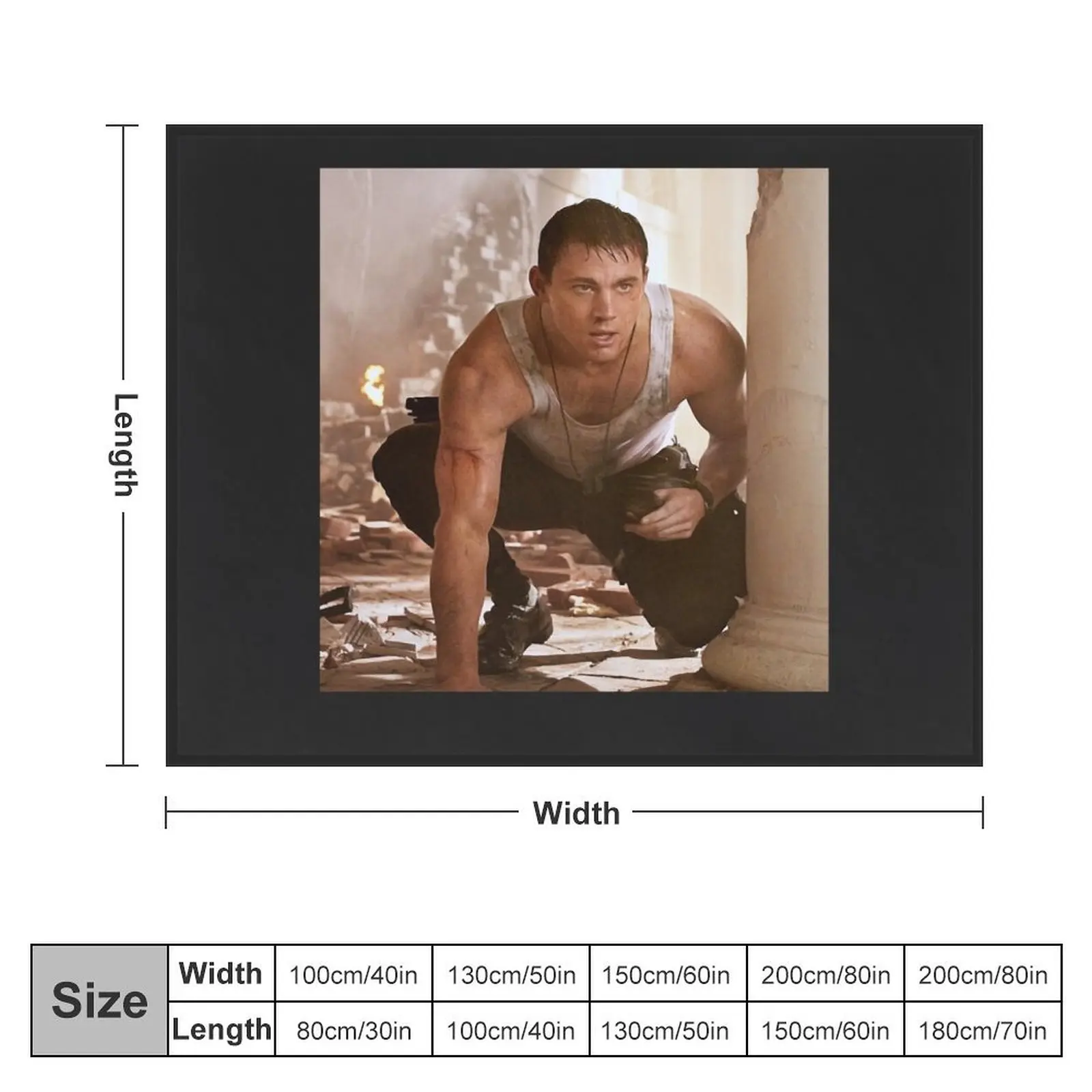 Декоративное одеяло для Хэллоуина Channing Tatum Scene