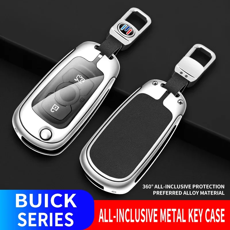 Кожаный чехол для ключей из цинкового сплава Opel Vauxhall Astra K Corsa E Buick VERANO ENCORE GX GL6 2019 2020