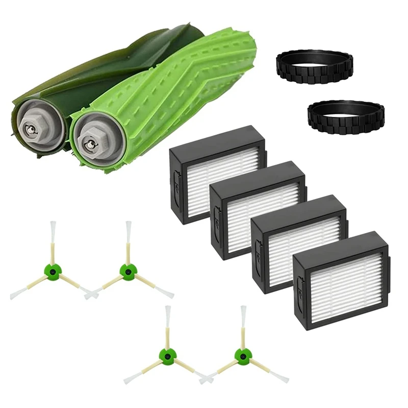 

Основная щетка, боковая щетка, фильтр для Irobot Roomba 3 I3 + I4 I6 I6 + I7 I7 + I8 I8 +/Plus E5 E6 E7 I,E & J Series, сменный комплект