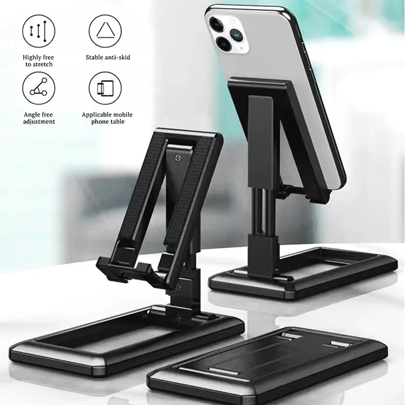 

Universal Foldable Tablet Mobile Phone Desktop Phone Stand for IPad IPhone Desk Holder Adjustable Desk Bracket Smartphone Stand