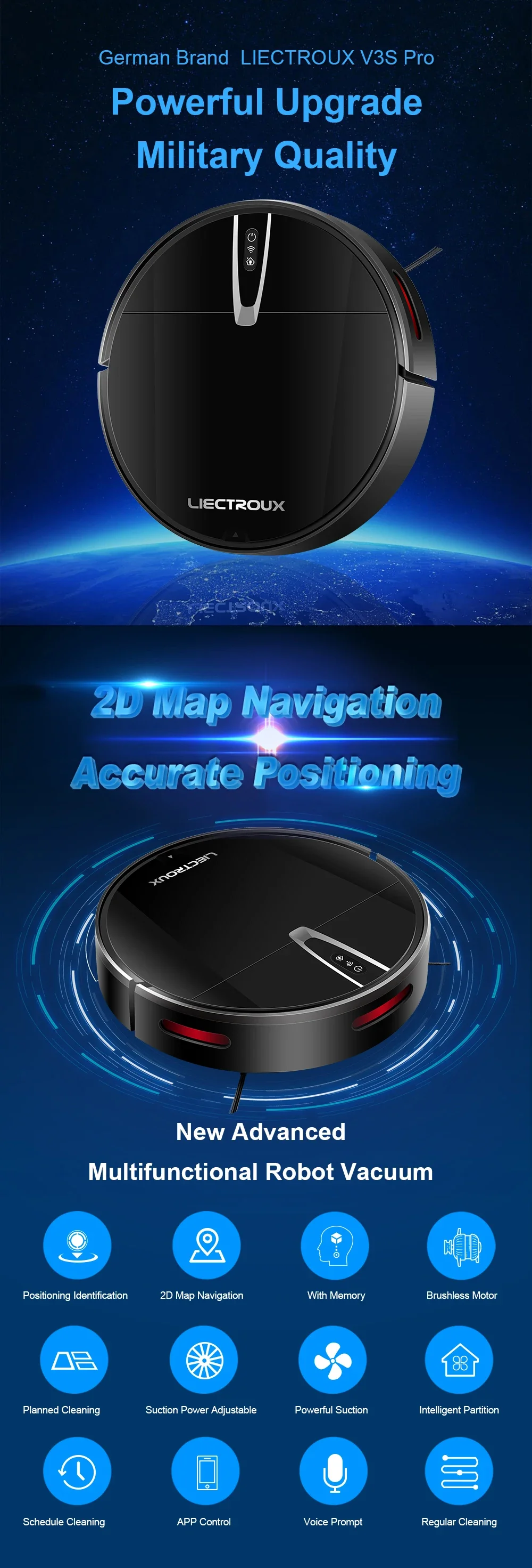 Робот-пылесос Liectroux V3S