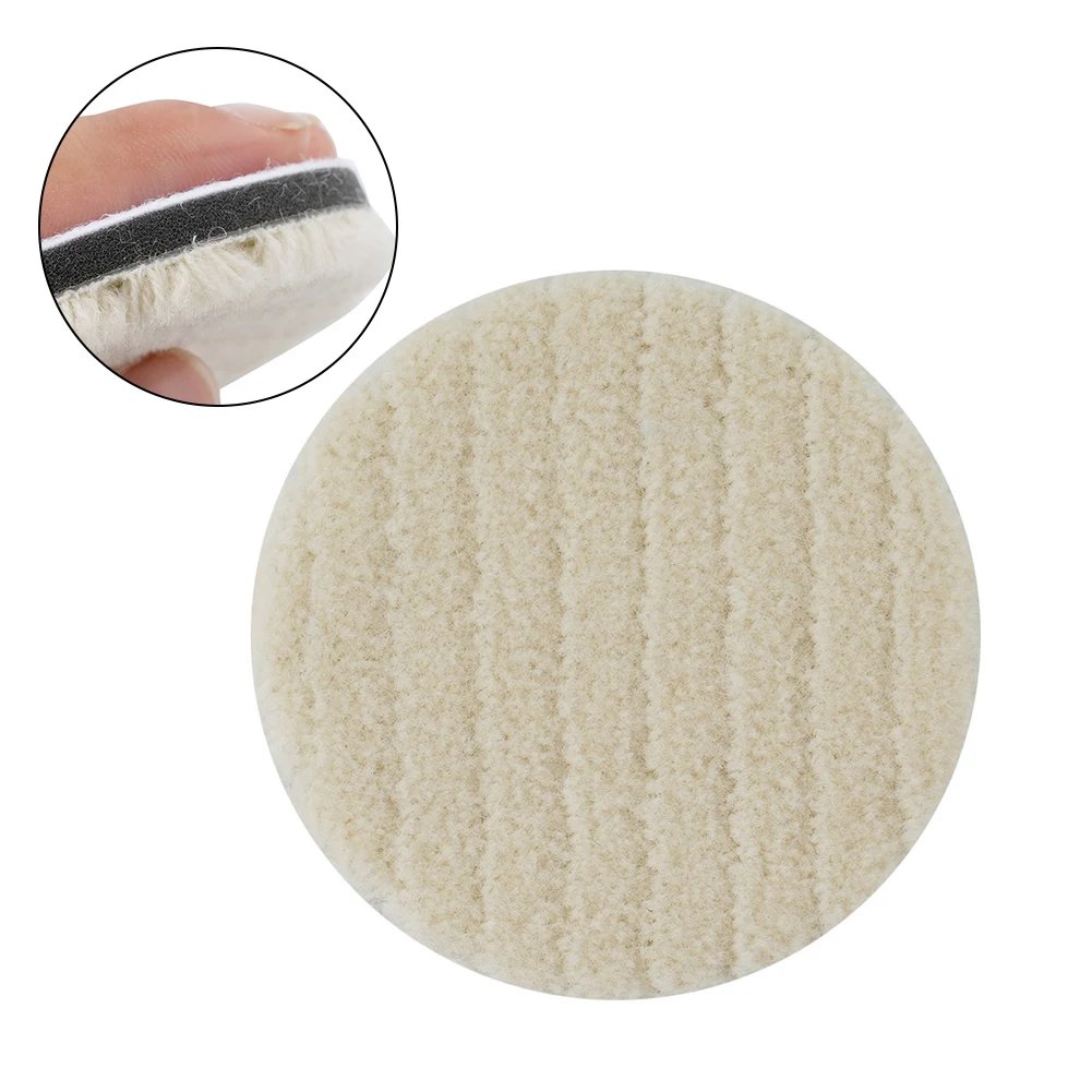 

2-7Inch Wool Polishing Pad Buffing Pads Car Polisher Kits Japan Style Wool Finish Polishing Pad Heavy Cutting Polishing Disc