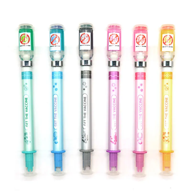 

12Pcs Syringe Neutral Pen Syringe Gel Pens for Doctor Plastic Ballpoint Pen Writing Supplies for Nurse
