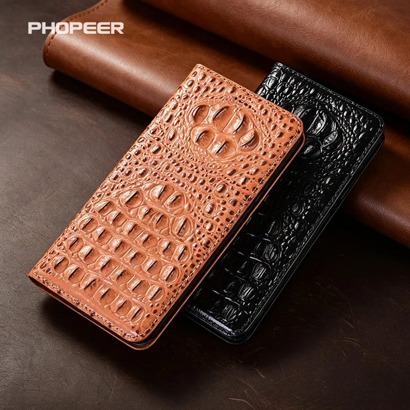 Фото Роскошный чехол для телефона из натуральной кожи для Huawei Pura Series P60 P50 P40 P30 P20 P10 P9 pro plus Ultra Lite Art E Crocodile Claw №5