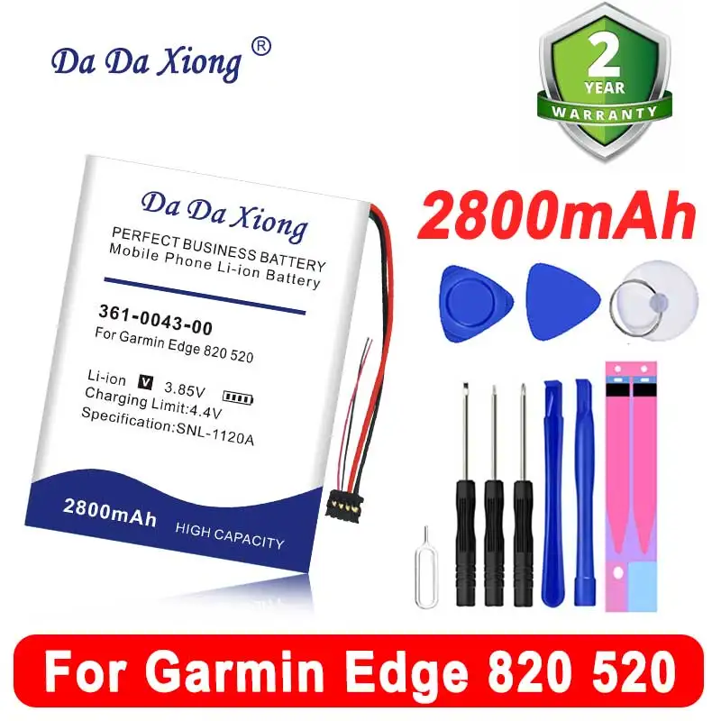 

2800mAh 361-0043-00 Batteries For Garmin Edge Explore 820 Edge 520 500 200 205 GPS Edge 520 plus Edge820 Edge 820 in Stock