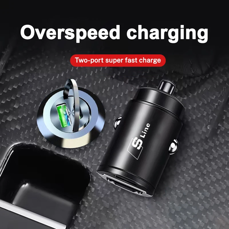 Автомобильное зарядное устройство мини-устройство для быстрой зарядки с кольцом