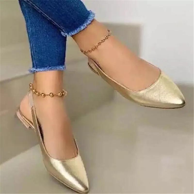 

Сандалии женские на танкетке, классические туфли с острым носком, с пряжкой, однотонные пикантные тапочки с ремешком на пятке, лето