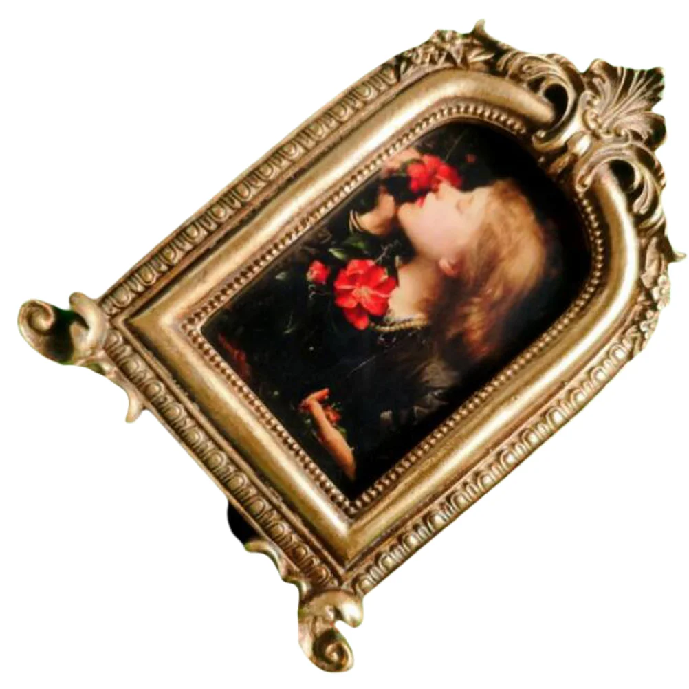 

Vintage Picture Frames Desk Retro Photo Props Display Resin European Style