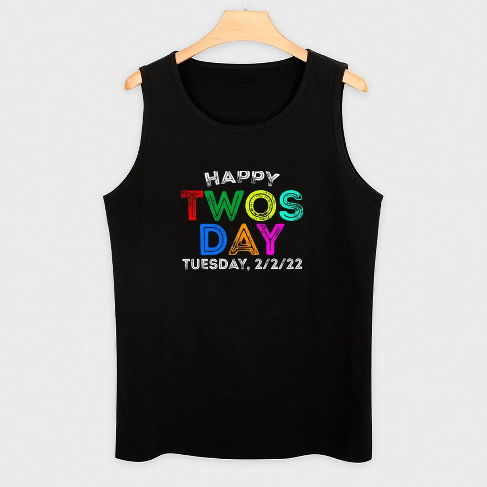 Twosday Tuesday 22 февраля 2022 забавная сувенирная майка 2/22/22 рубашка для бега нижнее