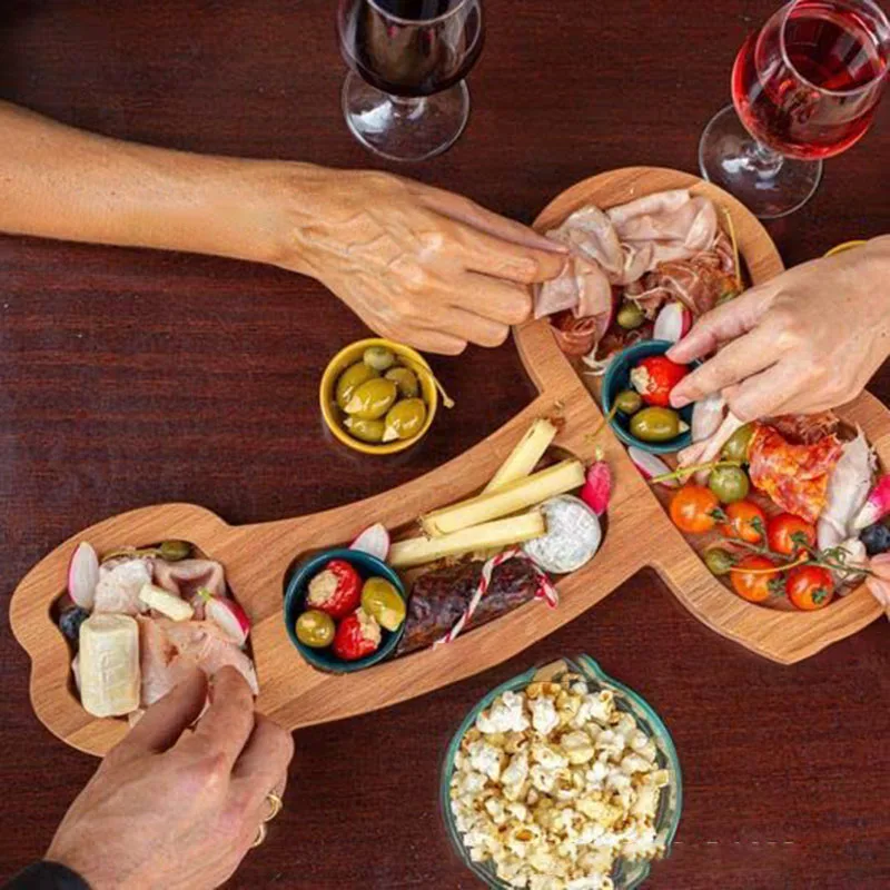 Поднос для вина деревянное блюдо еды украшение кухонная доска апертиков