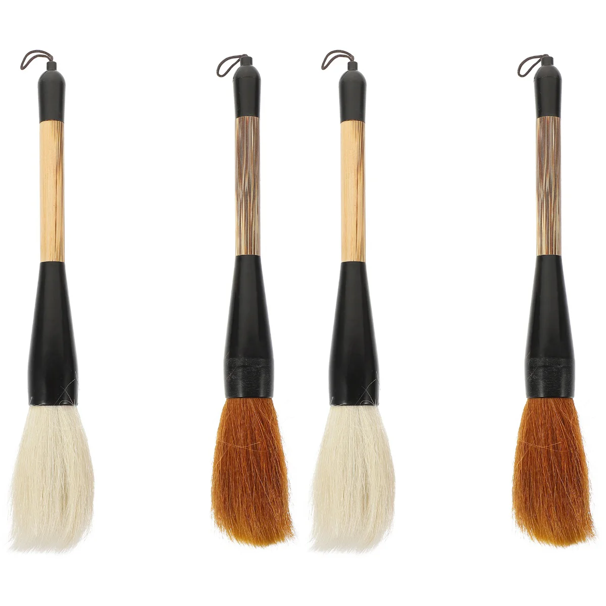 

4 Pcs Micro Brushes Writing School Pen Lanyard Traditional Calligraphy Oil Painting Chinese Student