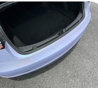 Door Entry Guards/Trunk Threshold Bumper For Tesla Model 3 2020-2022 Rear Boot &Door Sill Scuff Plate Cover TPE Trims Protector