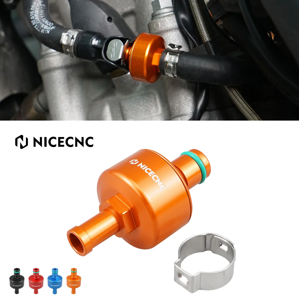 

NiceCNC Motorcycle Fuel Filter Conector For KTM 250 350 450 500 SXF XCF EXCF XCFW 2012-2023 2022 150 300 EXC XC XCW SIX DAYS TPI