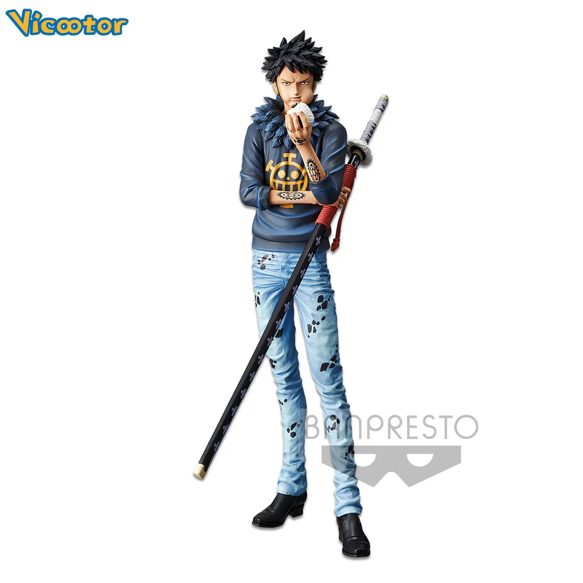 

Vicootor Original Genuine Japanese One Piece Trafalgar Law 29cm PVC Action Figure Anime Figural Model Toys For Gift