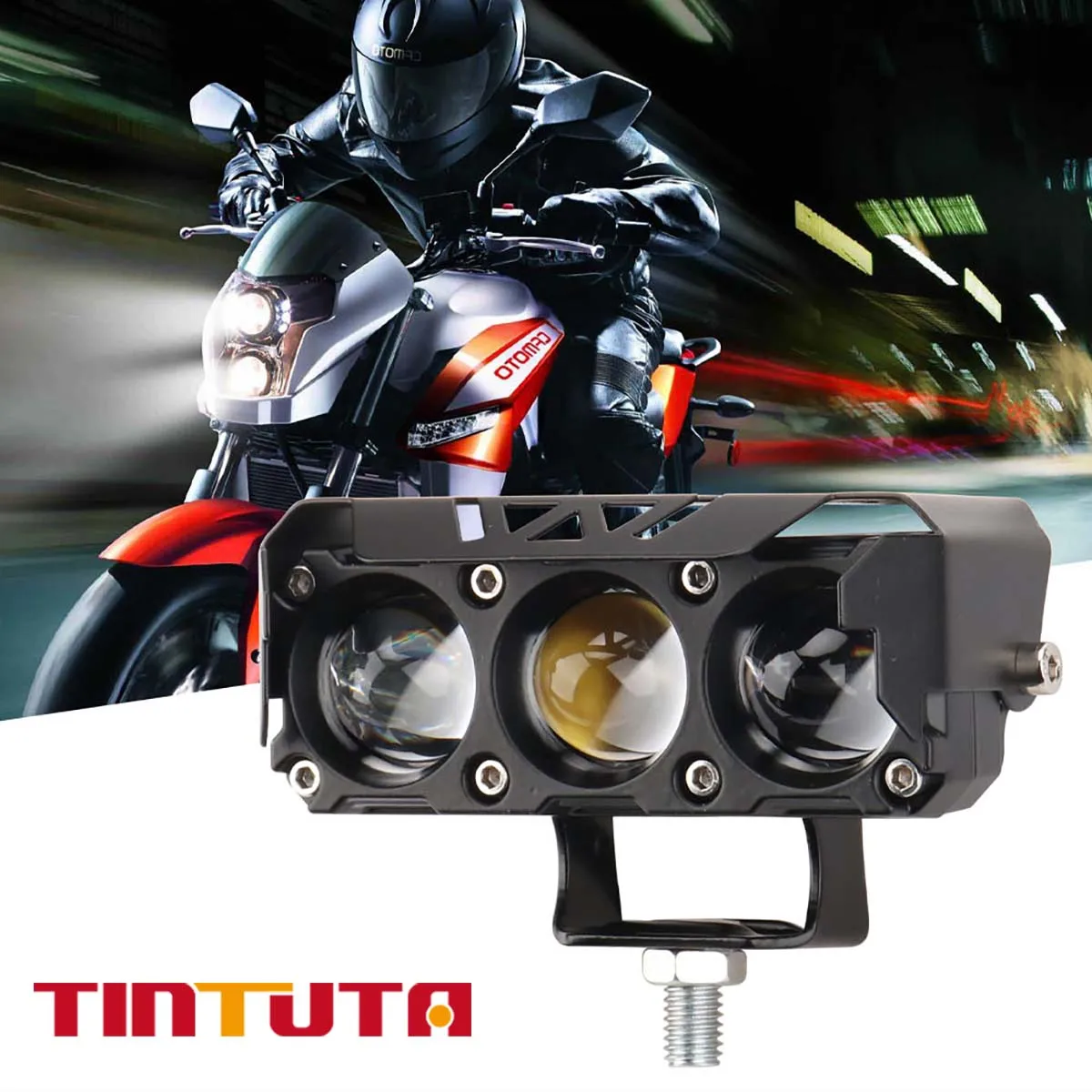 Мотоциклетные фонарики двухцветные Противотуманные фары ближнего/дальнего