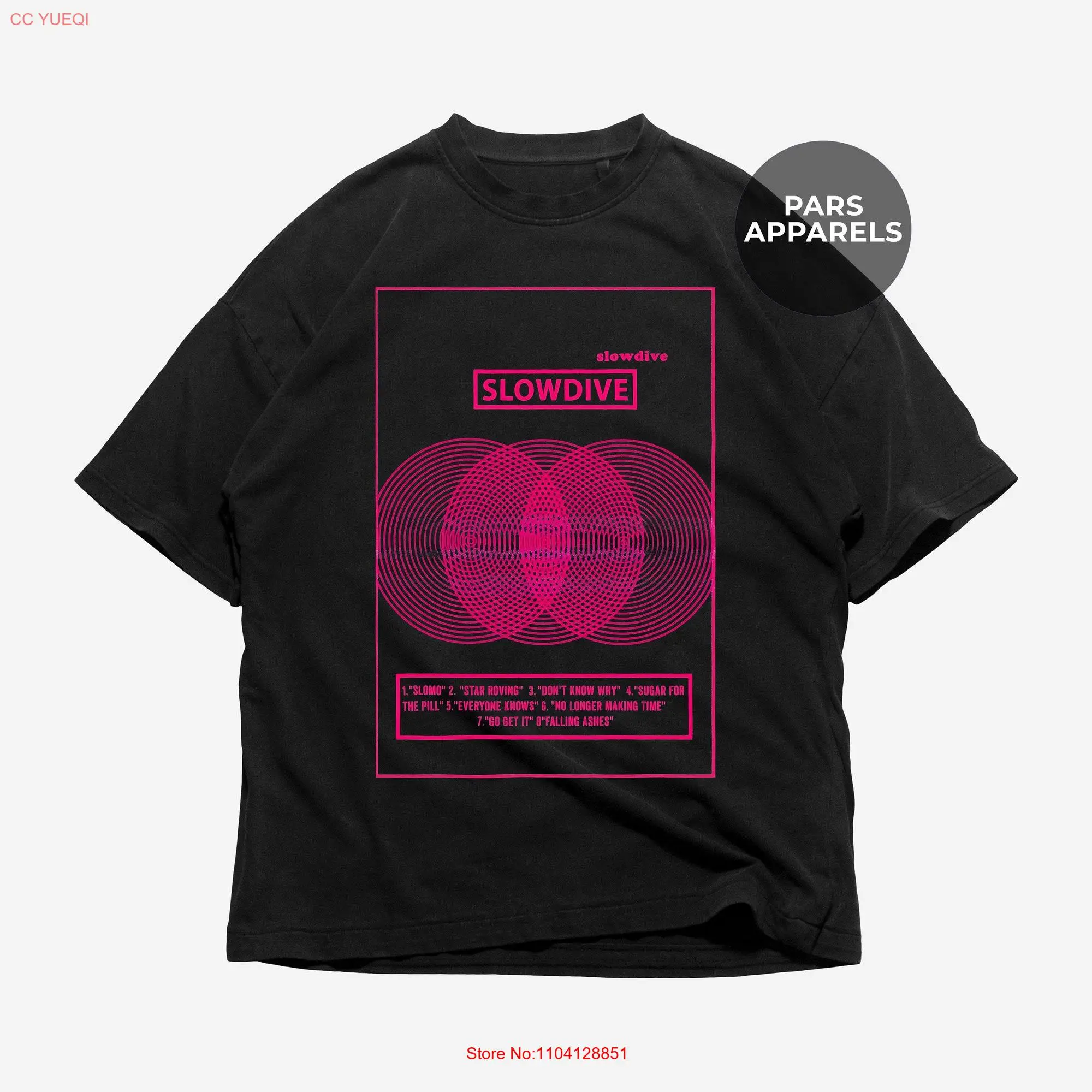 Футболка Slow Dive с длинным или коротким рукавом из тяжелого хлопка