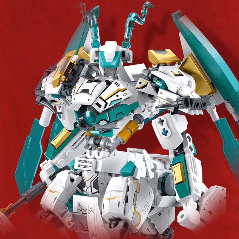 Marlon Dragon M38-b1059 Белый Нефтовый Доспех Строительные Блоки Развивающие Игрушки Для