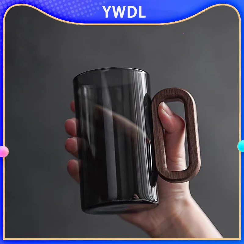 YWDL 360 мл чашка для воды из боросиликатного стекла термостойкая прозрачная с