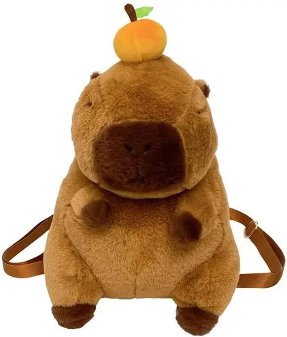 Плюшевый Рюкзак-пуховик С Рыбой Детская Школьная Сумка Мини-рюкзак Двойным