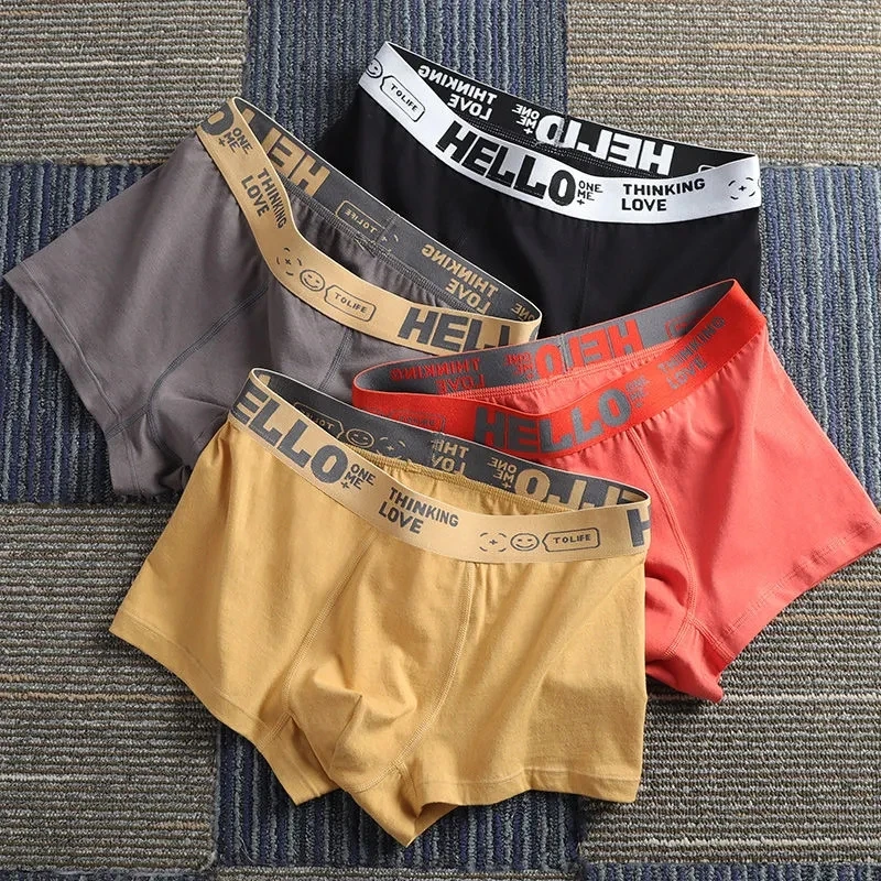 Men's Panties Boxer Men Soft Men's Briefs Cotton Man's Underwear Mid Waist Men Underpants Breathable Men's Shorts Free Shipping