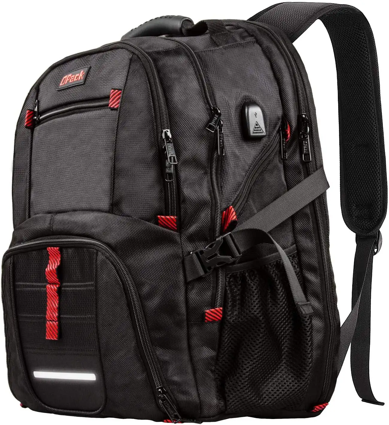 

Extra Large RFID-Safe Travel Backpack - Unisex TSA-Friendly - Black