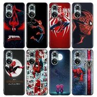 phone case for honor 8x 9s 9a 9c 9x lite play 9a 50 10 20 30 pro 30i 20s case soft silicone cover marvel hero spiderman