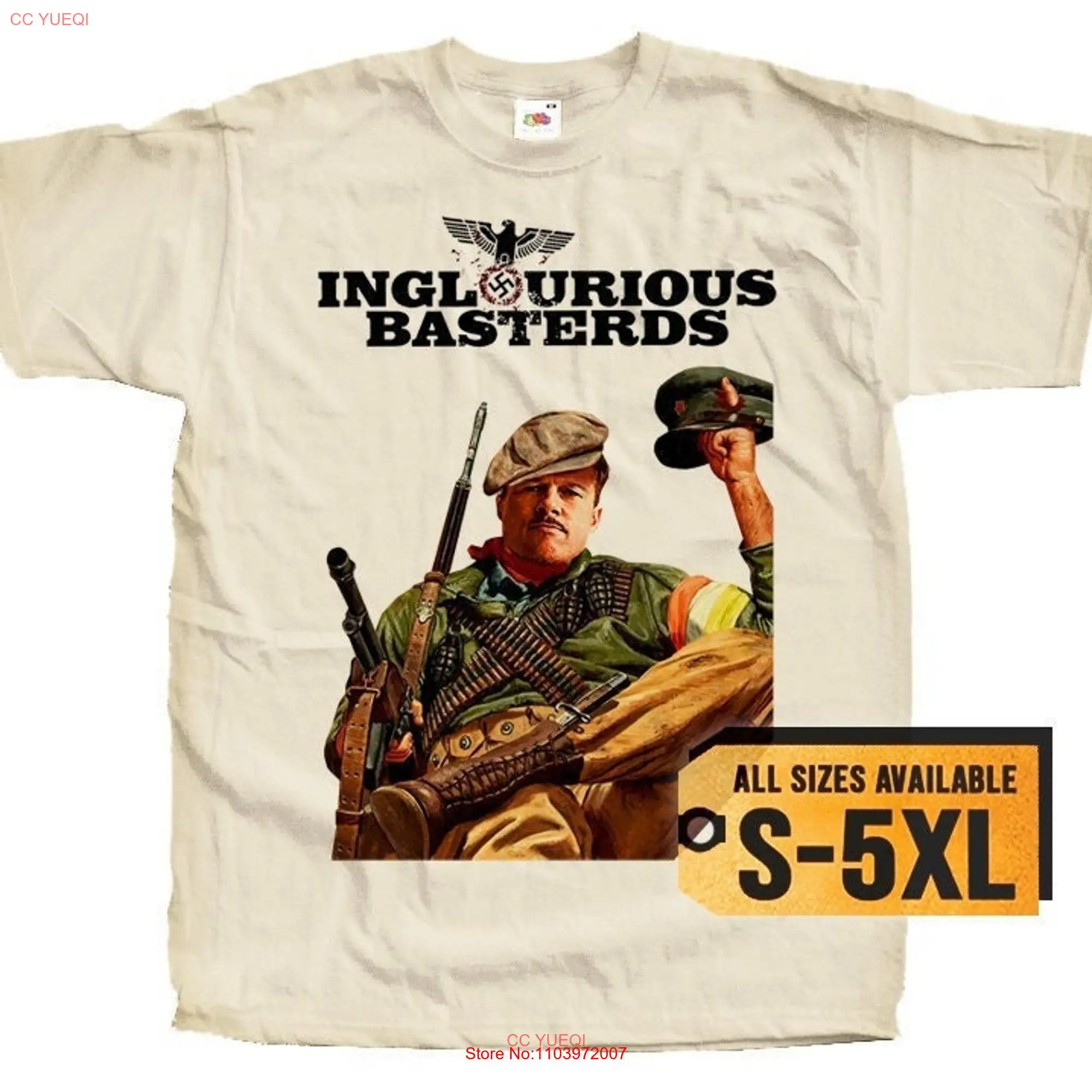 Мужская футболка с длинным или коротким рукавом и постером V4 от Inglorious убards все