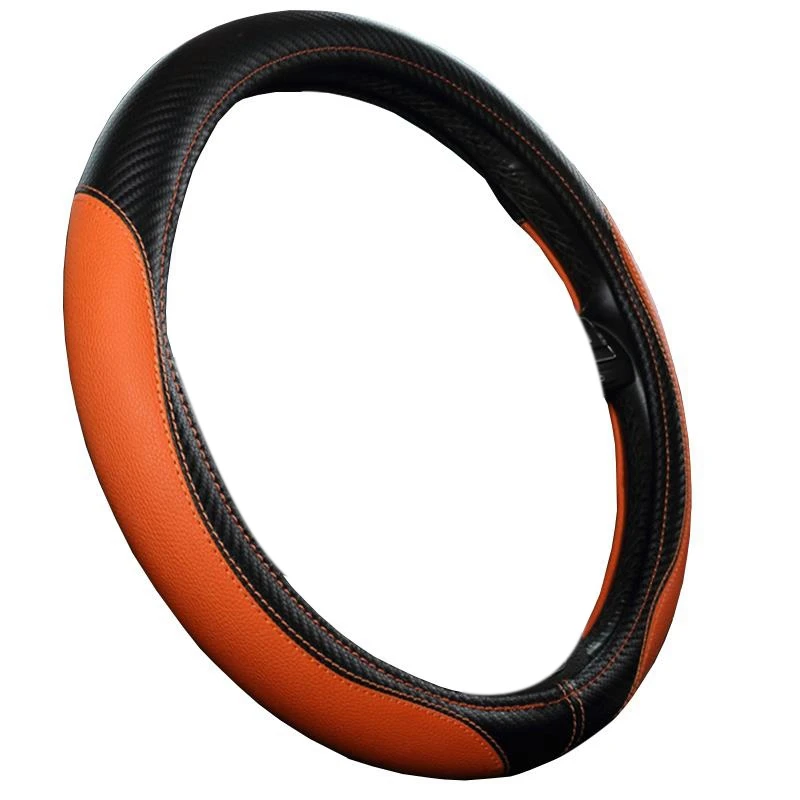 

Автомобильное украшение, автомобильный Стайлинг, спортивные автомобильные чехлы на руль, противоскользящие автомобильные аксессуары (черный + кайен)