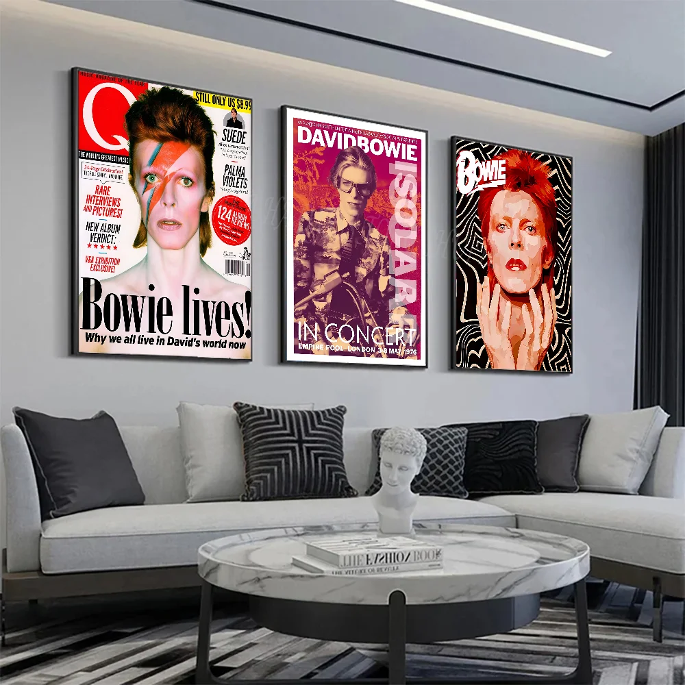 Британский рок-певец D-David_B-Bowie постер настенное искусство домашний декор комнаты